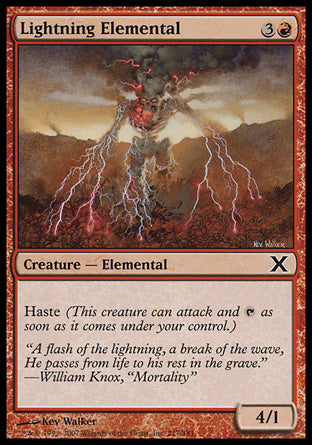 Lightning Elemental (10th Edition) Near Mint Japanese