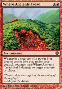 Where Ancients Tread (Shards of Alara) Near Mint Japanese