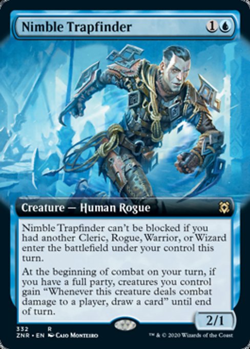 Nimble Trapfinder (Extended Art) (Zendikar Rising) Near Mint