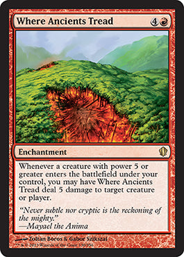 Where Ancients Tread (Commander 2013 Edition) Near Mint