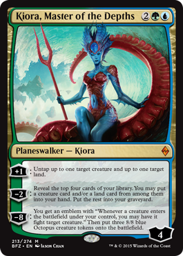 Kiora, Master of the Depths (Battle for Zendikar) Near Mint