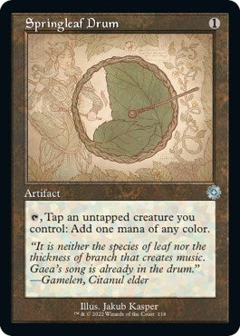 Springleaf Drum (Schematic) (The Brothers' War: Retro Frame Artifacts) Near Mint