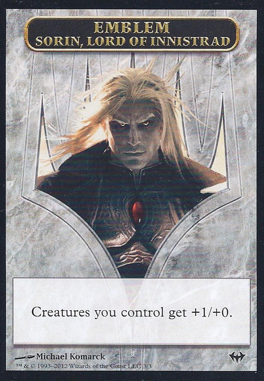 Emblem Sorin Lord of Innistrad (Dark Ascension) Light Play
