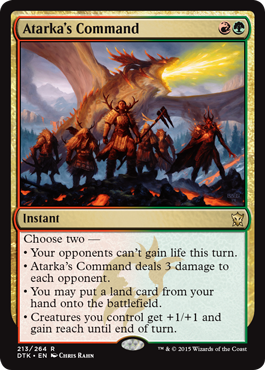 Atarka's Command (Dragons of Tarkir) Near Mint