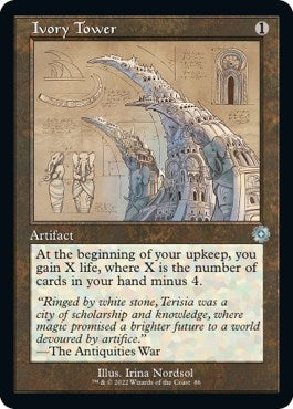 Ivory Tower (Schematic) (The Brothers' War: Retro Frame Artifacts) Near Mint