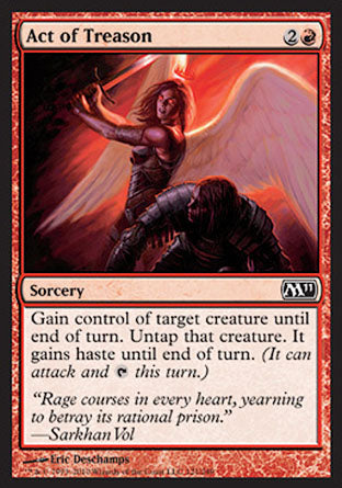 Act of Treason (Magic 2011 Core Set) Near Mint Foil