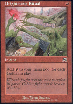 Brightstone Ritual (Onslaught) Near Mint Foil