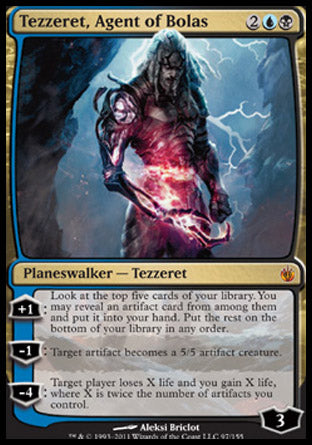 Tezzeret, Agent of Bolas (Mirrodin Besieged) Near Mint Foil