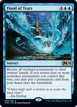 Flood of Tears (Magic 2020 Core Set) Near Mint