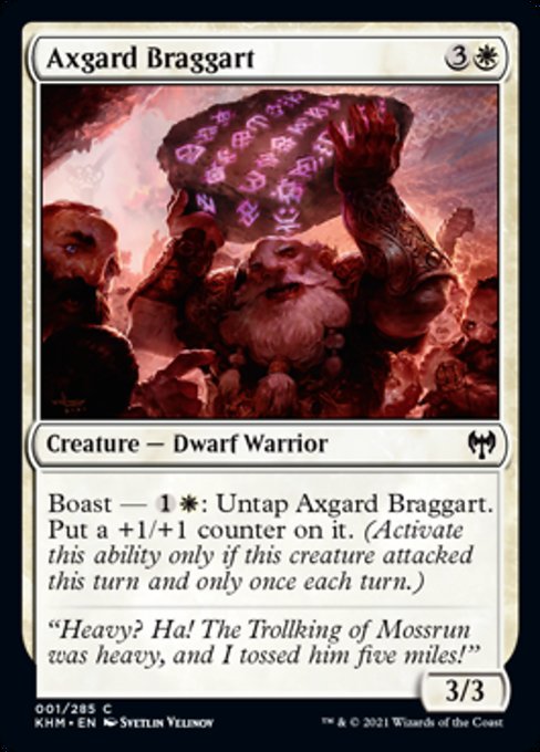 Axgard Braggart (Kaldheim) Near Mint
