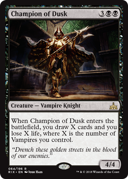Champion of Dusk (Rivals of Ixalan) Near Mint