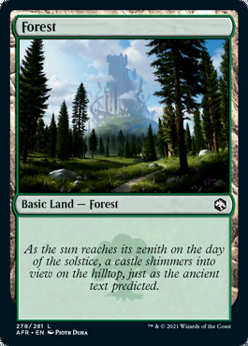 Forest (278) (Adventures in the Forgotten Realms) Near Mint Foil