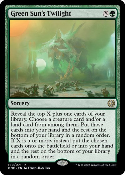 Green Sun's Twilight (Phyrexia: All Will Be One) Near Mint Foil