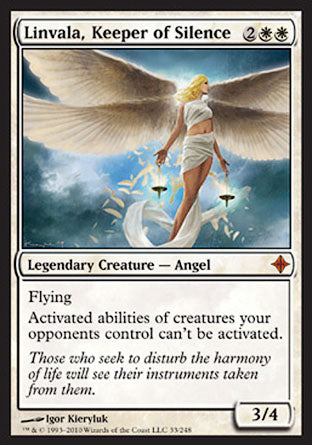 Linvala, Keeper of Silence (Rise of the Eldrazi) Light Play