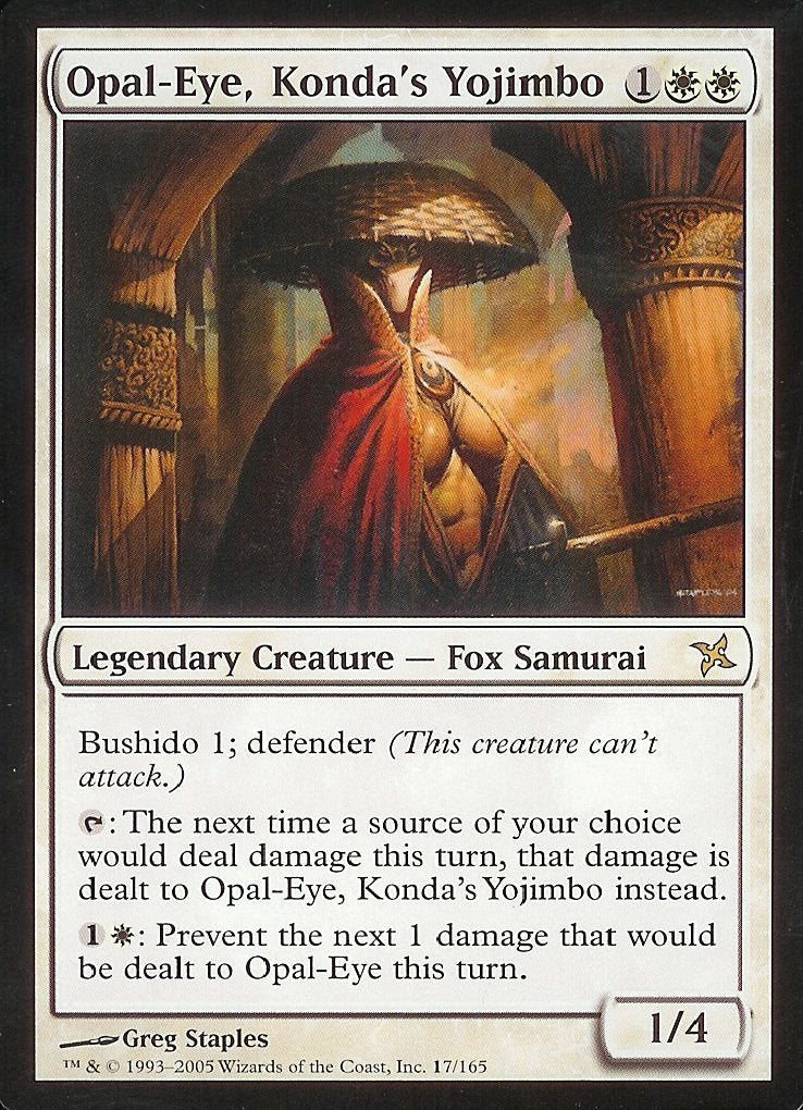 Opal-Eye, Konda's Yojimbo (Betrayers of Kamigawa) Light Play