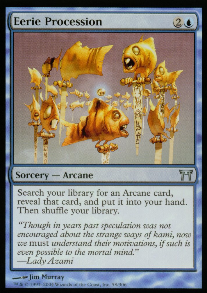 Eerie Procession (Champions of Kamigawa) Near Mint Foil