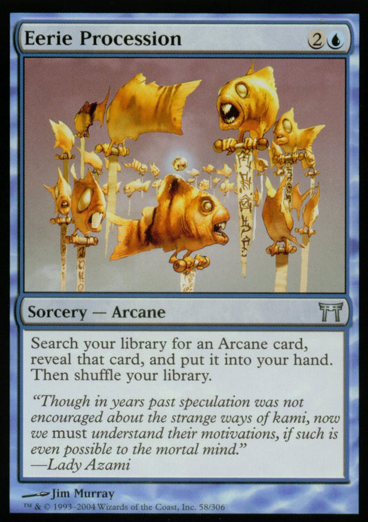 Eerie Procession (Champions of Kamigawa) Near Mint Foil