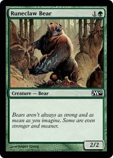 Runeclaw Bear (Magic 2010 Core Set) Near Mint Foil