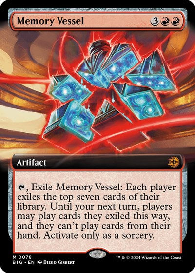 Memory Vessel (Extended Art) (Outlaws of Thunder Junction: The Big Score) Near Mint