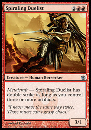 Spiraling Duelist (Mirrodin Besieged) Near Mint Foil
