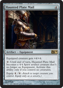 Haunted Plate Mail (Magic 2014 Core Set) Good
