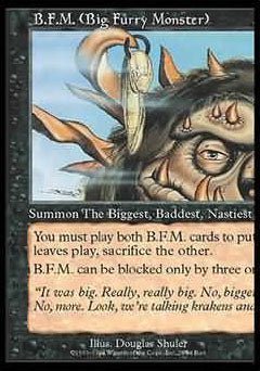 B.F.M. #28 (Big Furry Monster) (Unglued) Near Mint