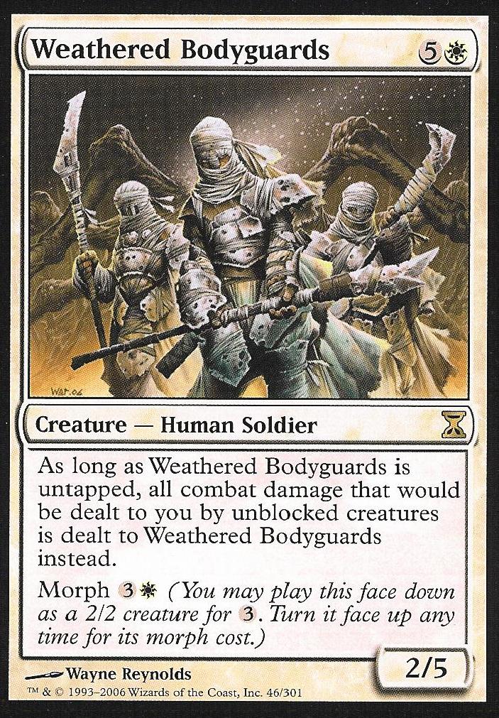Weathered Bodyguards (Time Spiral) Near Mint Foil