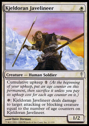 Kjeldoran Javelineer (Coldsnap) Near Mint Foil