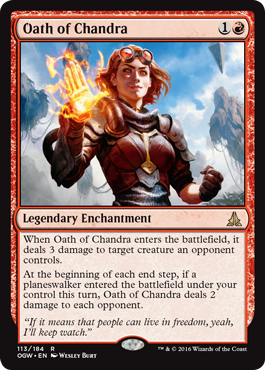 Oath of Chandra (Oath of the Gatewatch) Near Mint Foil