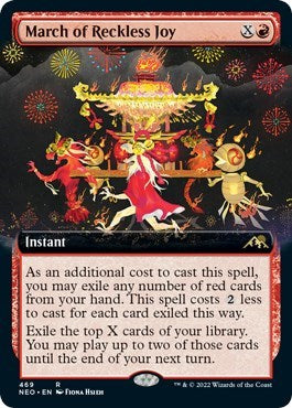 March of Reckless Joy (Extended Art) (Kamigawa: Neon Dynasty) Near Mint