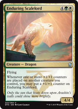 Enduring Scalelord (Dragons of Tarkir) Near Mint Foil