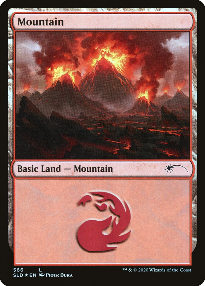 Mountain 566 (Secret Lair) Near Mint