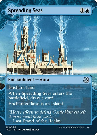 Spreading Seas (Wilds of Eldraine: Enchanting Tales) Near Mint