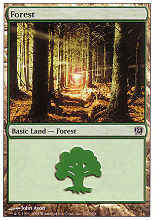 Forest (347) (9th Edition) Near Mint Foil