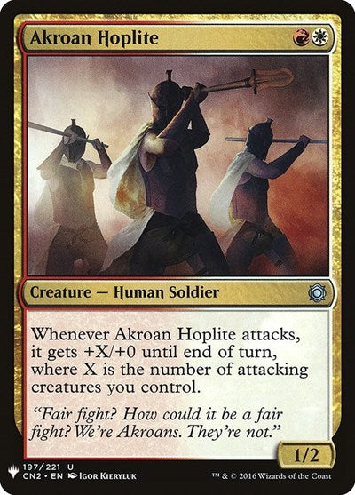Akroan Hoplite (Mystery Booster) Near Mint