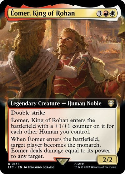 Eomer, King of Rohan (Extended Art) (Commander: The Lord of the Rings: Tales of Middle-earth) Near Mint