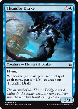 Thunder Drake (War of the Spark) Near Mint Foil