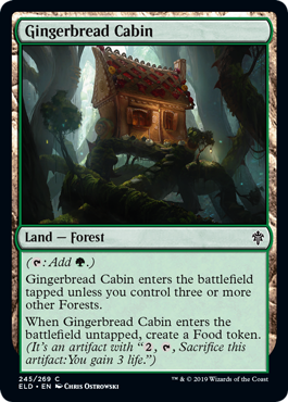 Gingerbread Cabin (Throne of Eldraine) Near Mint Foil
