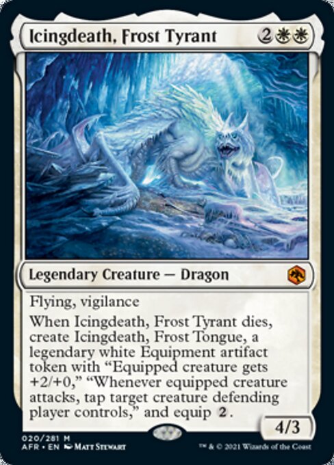 Icingdeath, Frost Tyrant (Adventures in the Forgotten Realms) Near Mint Foil