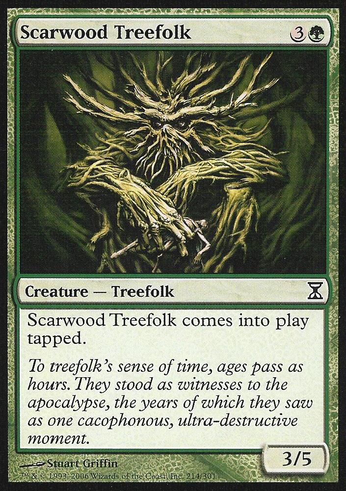 Scarwood Treefolk (Time Spiral) Near Mint Russian