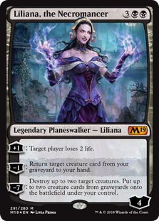 Liliana, the Necromancer (Magic 2019 Core Set) Near Mint