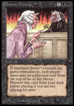 Demonic Attorney (Alpha) Near Mint