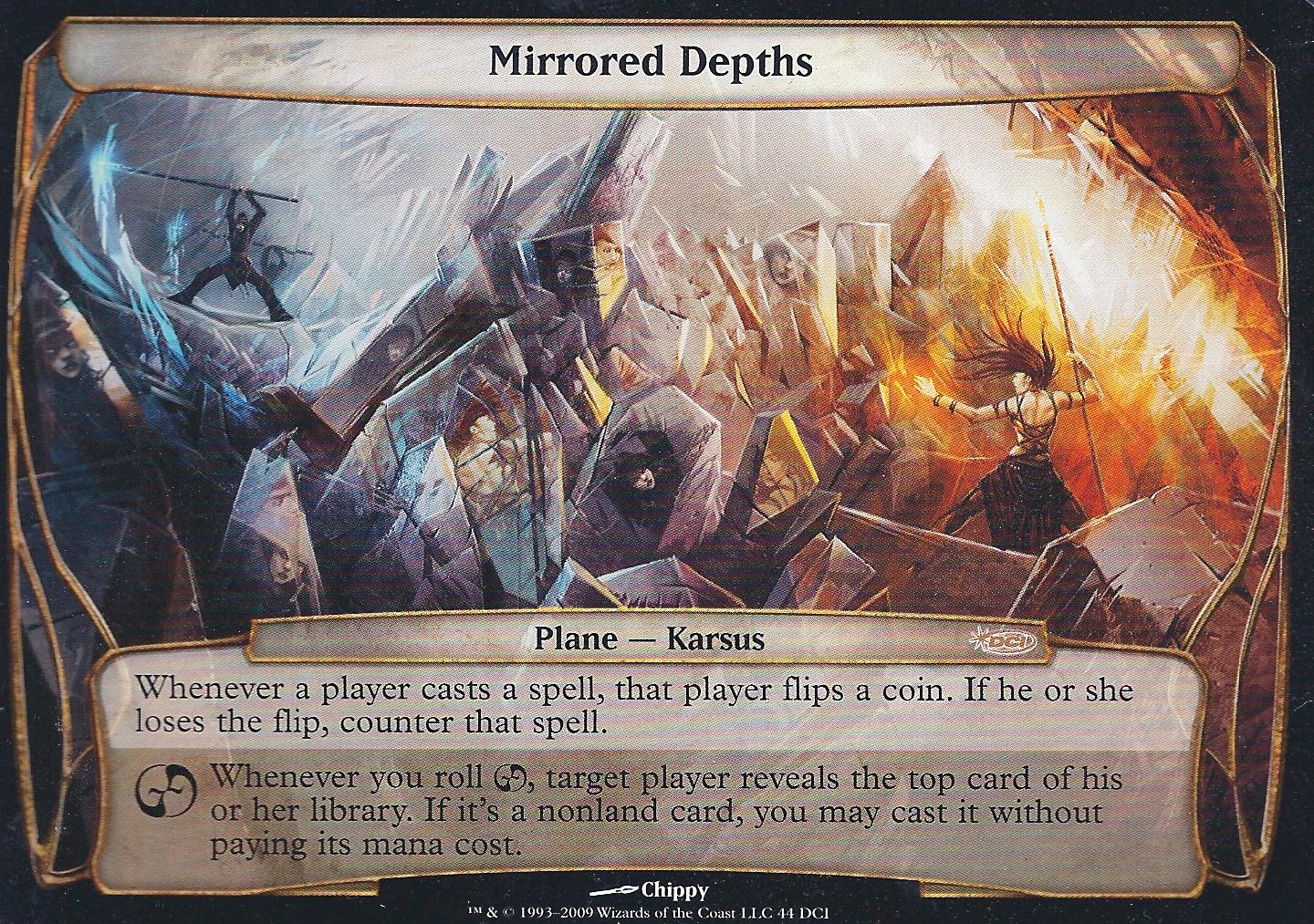 Mirrored Depths (WPN Planechase Promo) (Promotional Cards) Near Mint Foil