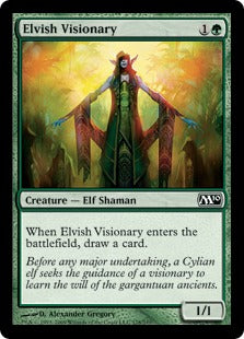 Elvish Visionary (Magic 2010 Core Set) Light Play