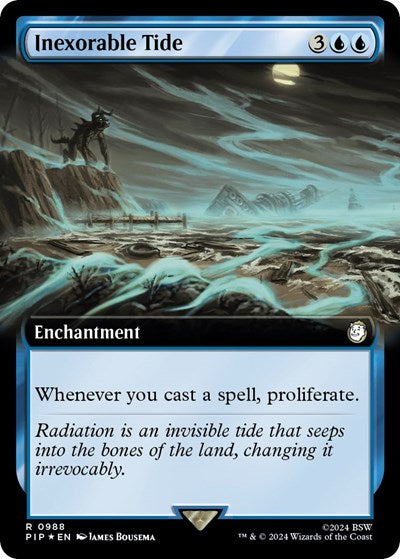 Inexorable Tide (Extended Art) (Surge Foil) (Universes Beyond: Fallout) Near Mint