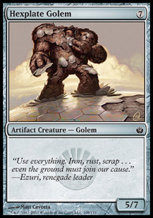 Hexplate Golem (Mirrodin Besieged) Near Mint Foil