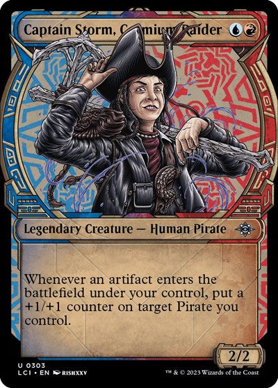Captain Storm, Cosmium Raider (Showcase) (The Lost Caverns of Ixalan) Near Mint