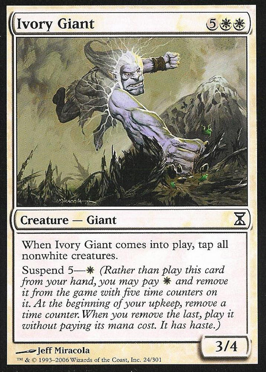 Ivory Giant (Time Spiral) Near Mint Foil Chinese