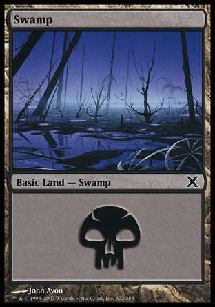 Swamp (372) (10th Edition) Near Mint