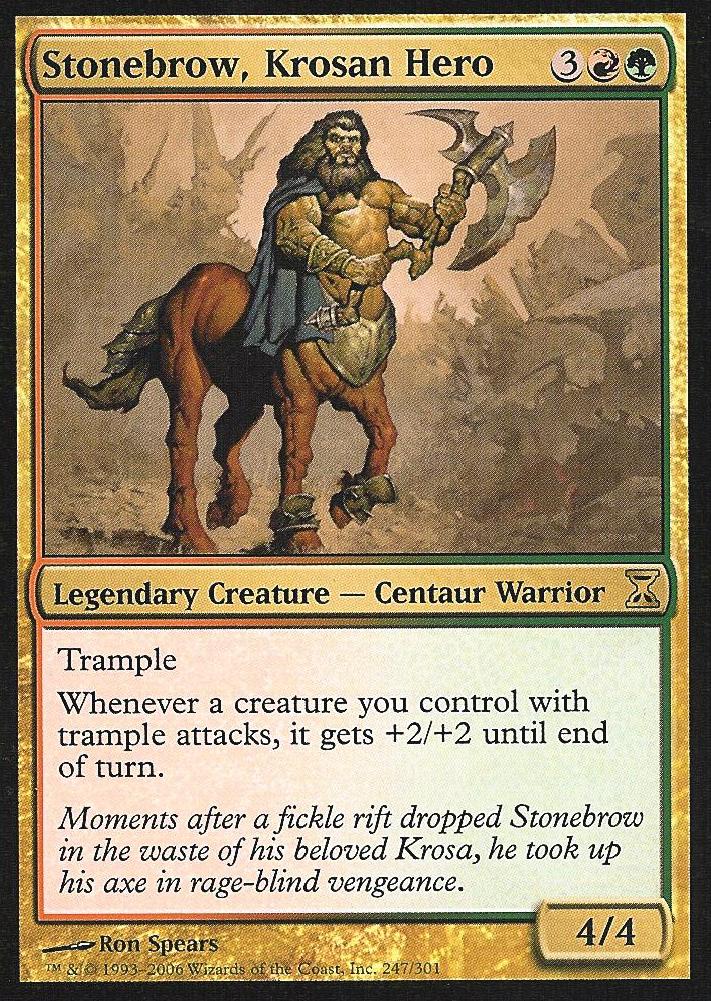 Stonebrow, Krosan Hero (Time Spiral) Near Mint Foil
